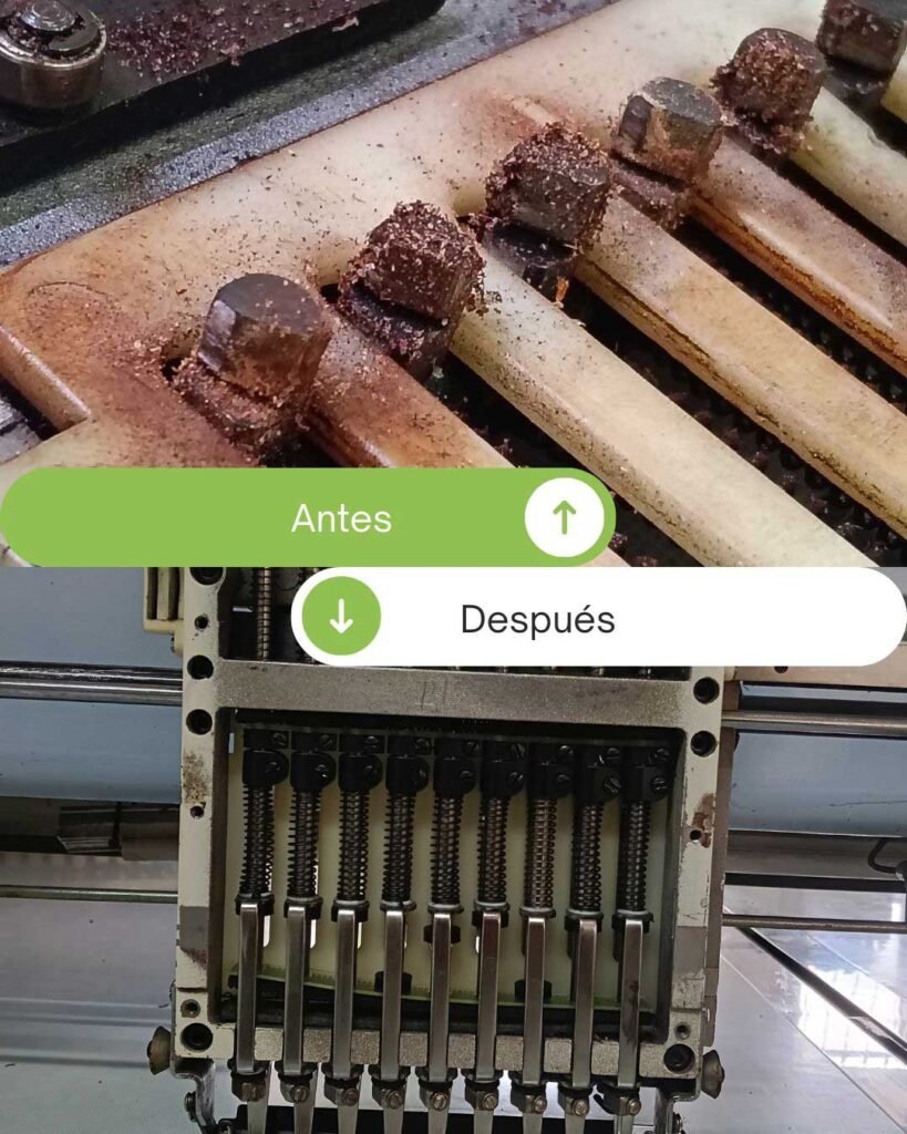 Foto tirahilos mantenimientos a bordadoras